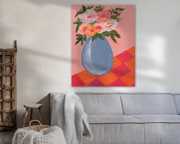 Warm roze van Nikita Jariwala