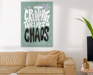 Example of the artwork in a room