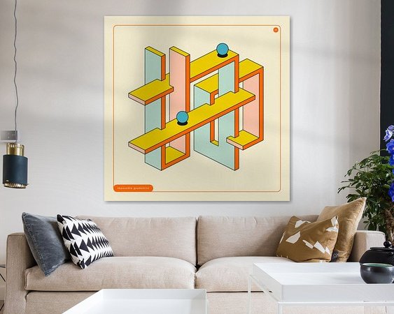 Example of the artwork in a room