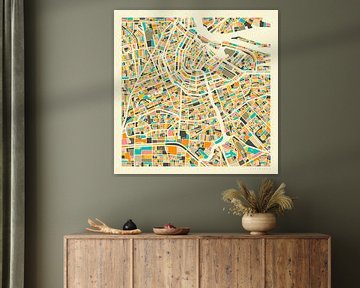 Amsterdam Map by Jazzberry Blue
