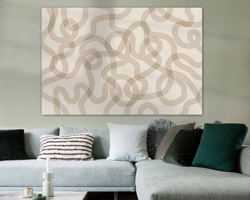 Squiggles Beige van Monika Strigel