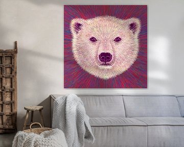 Tiergesicht Eisbär