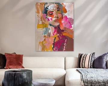 Abstract Portret -Zij die bleef van Moonheart Artworks
