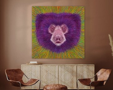 Tiergesicht Faultier Bär