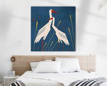 Bird Series   Geometry Crane by Rohan Dahotre