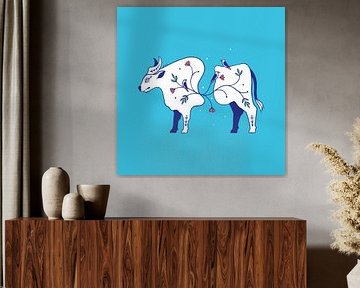 Verbundene Wildtiere Bison