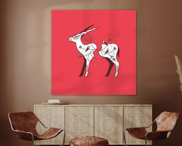 Verbinden von Wildtieren Antilope