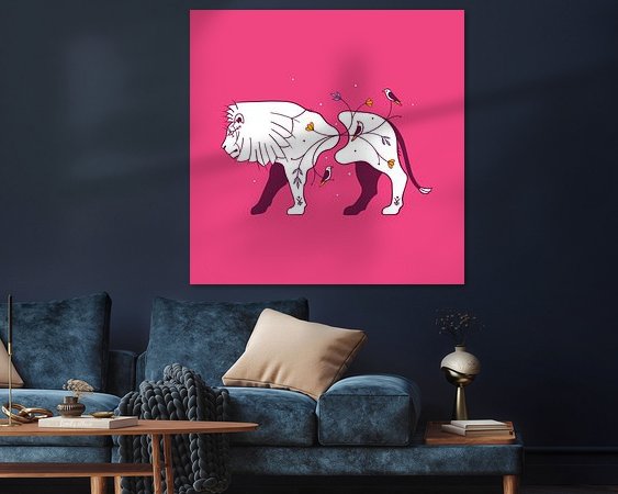 Example of the artwork in a room