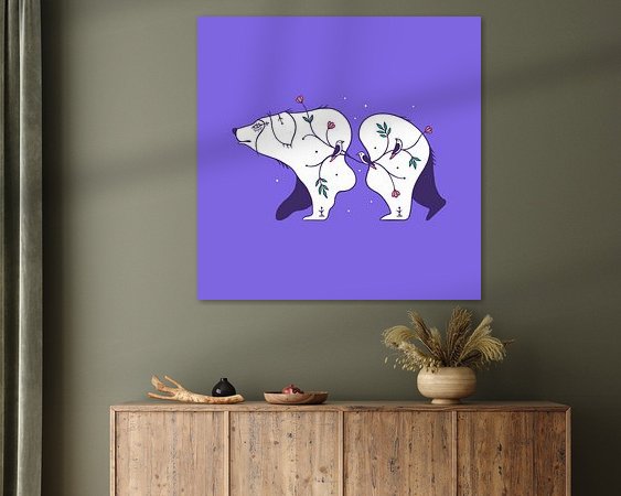 Example of the artwork in a room