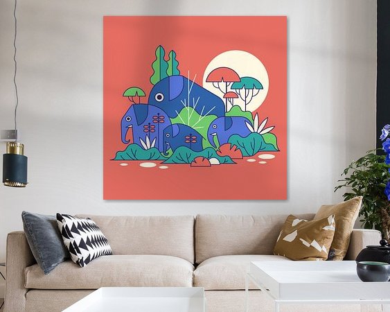 Example of the artwork in a room