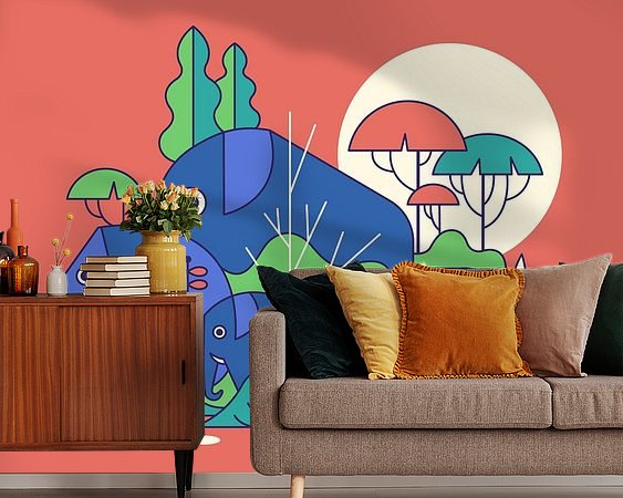 Example of the artwork in a room