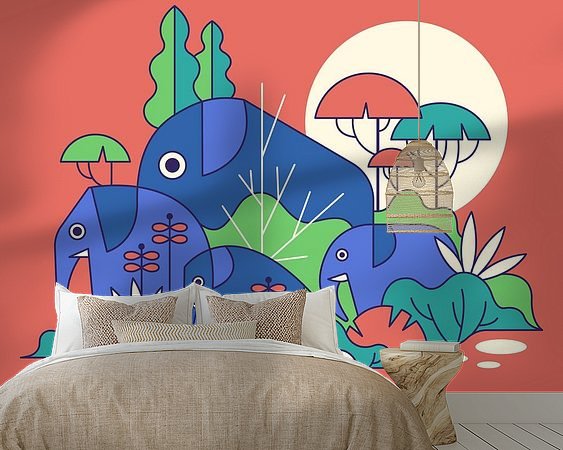 Example of the artwork in a room