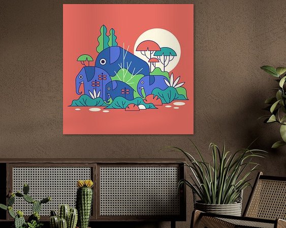 Example of the artwork in a room