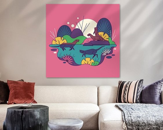 Example of the artwork in a room