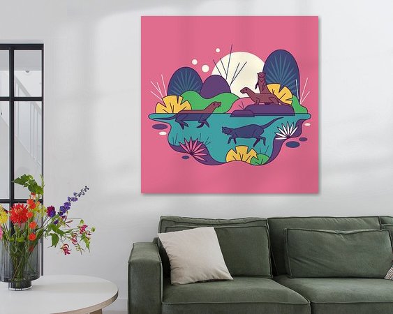 Example of the artwork in a room