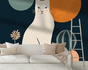 Cats and Plants 02 by Katarzyna Gąsiorowska