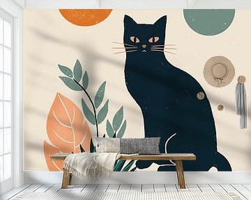 Cats and Plants 01 by Katarzyna Gąsiorowska