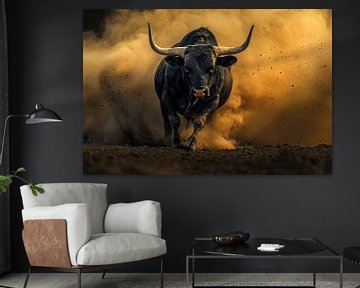 Ongebreidelde kracht - Stier tussen hemel en aarde van MArt