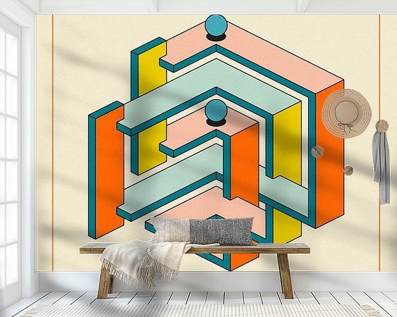 Example of the artwork in a room