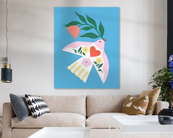 Example of the artwork in a room