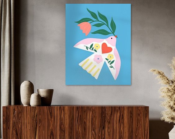 Example of the artwork in a room