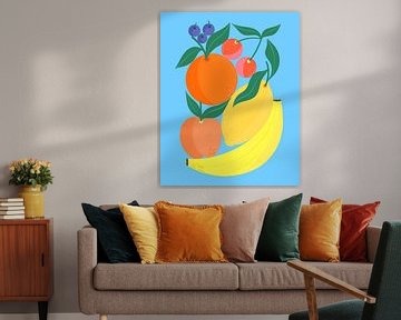 Gestapeld fruit