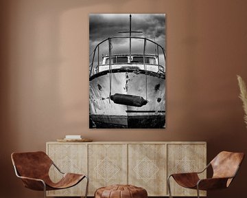 Boat at shipyard by Johan Zwarthoed