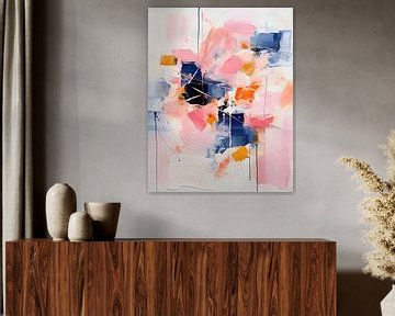 Blush Indigo Abstracte print Derde 4x van Jolly and Dash