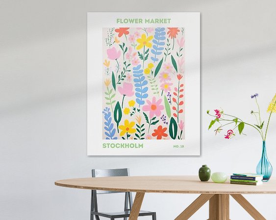 Example of the artwork in a room