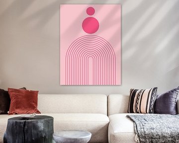 Bauhaus Boho Roze 3 van Jolly and Dash