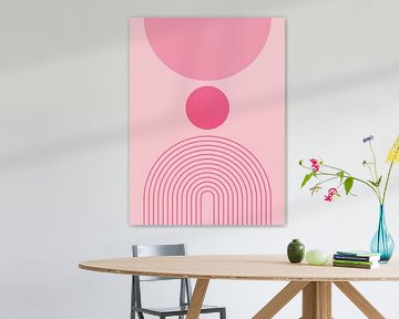 Bauhaus Boho Roze 1 van Jolly and Dash