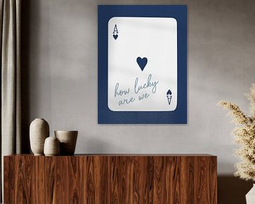 How Lucky Are We Ace Navy Blue by Jolly and Dash