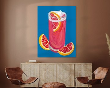 Grapefruit Paloma Blauw van Alice Straker