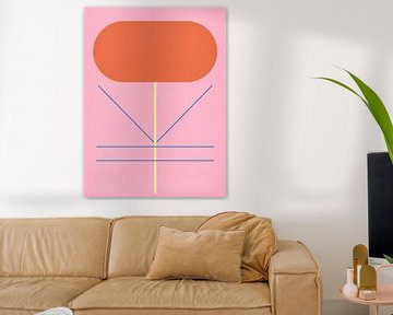 Geometrische bloemen 03 van The Printable Studio