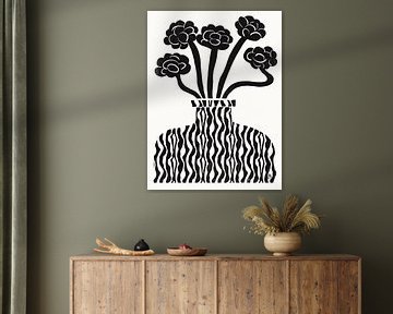 Vaas en bloemen 03 van The Printable Studio