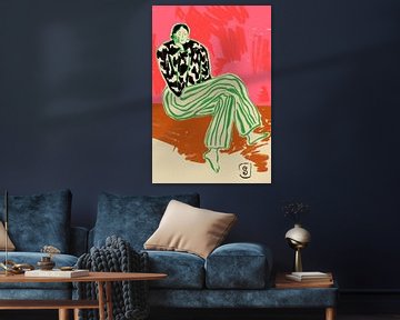Kalm Vrouwenportret van Sandra Poliakov