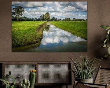 South Holland polder landscape near Langerak by Kees van der Rest