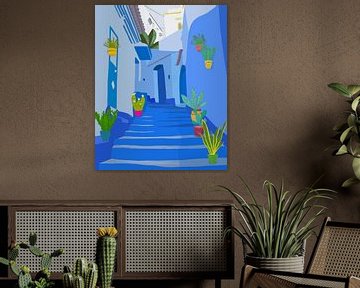 Blauwe stad van Petra Lizde