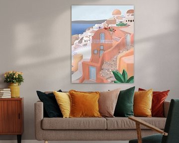 Santorini, Griekenland van Petra Lizde