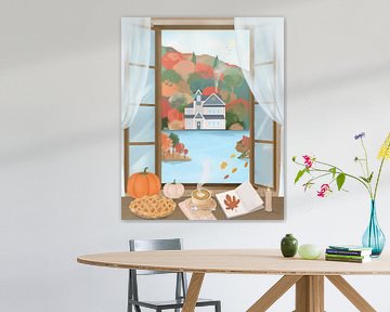 Herfst Huisje van Petra Lizde