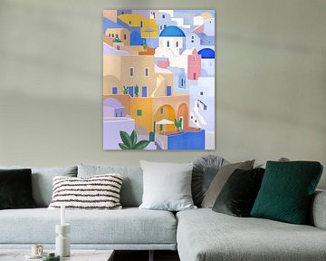 Santorini, Griekenland van Petra Lizde