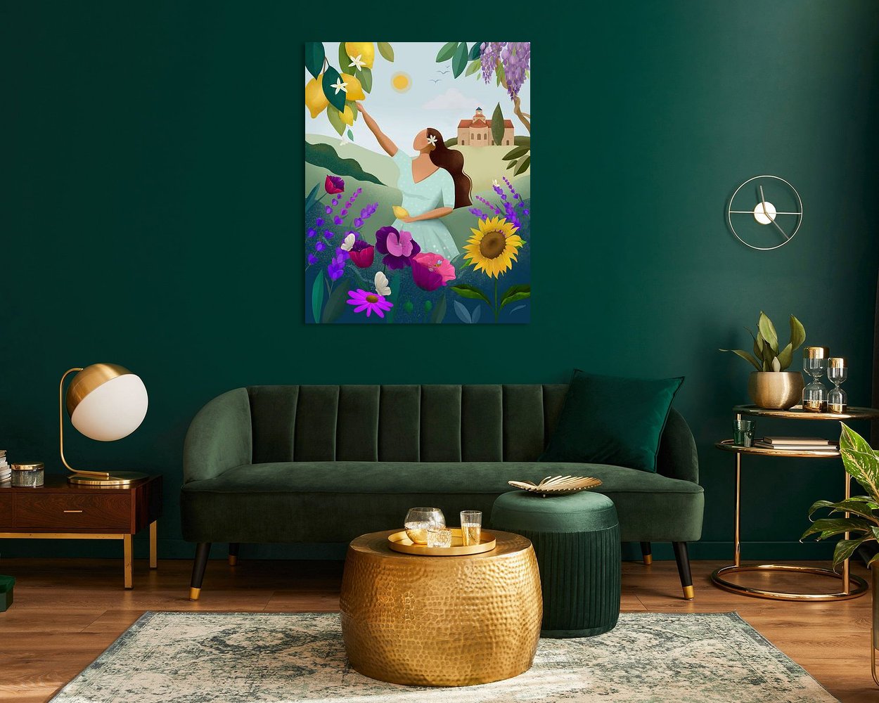 Example of the artwork in a room