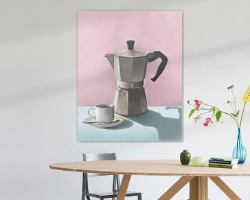 Moka-koffiepot van Petra Lizde