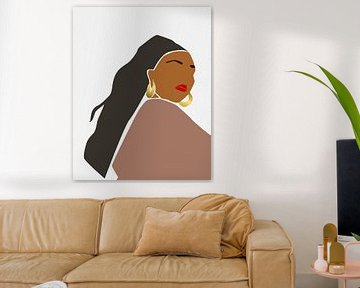Abstract Portret van Petra Lizde