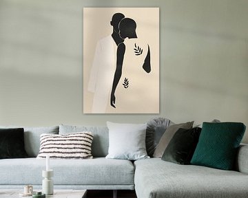 Minimal Abstract Art Paar von ThingDesign