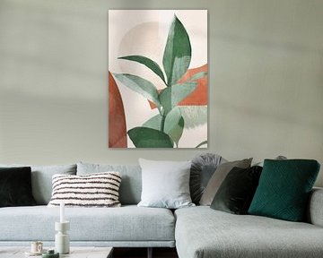 Modern Abstract Art Plant