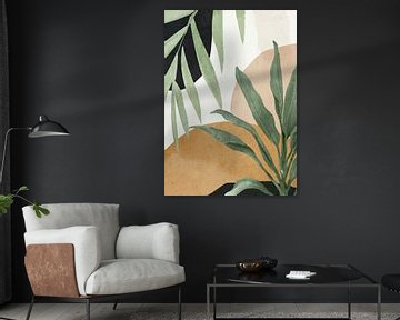 Abstrakte Kunst Tropische Blätter
