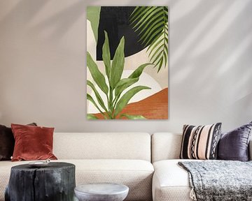 Abstrakte Kunst Tropical Leaf 11 von ThingDesign