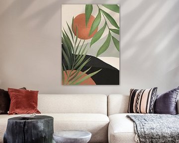 Abstracte kunst tropische bladeren 46 van ThingDesign