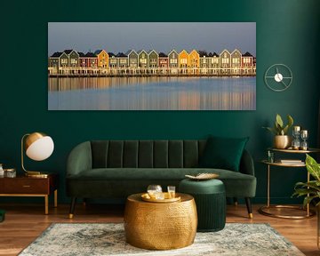 Kleurrijke huizen aan de Rietplas in Houten van PvdH Fotografie